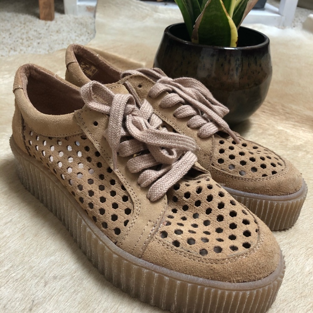 Coolway leather platform sneakers